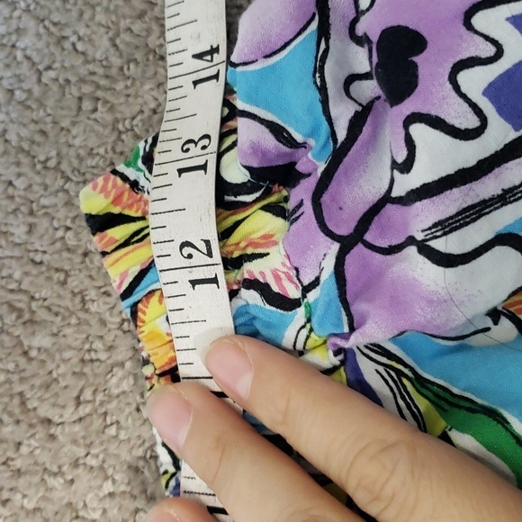 Vintage Esprit Antigua high rise tropical cotton shorts medium - Picture 7 of 11